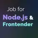 Аватар канала Job for Frontend (JavaScript + Node.js) Developers