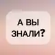 Аватар канала А ВЫ ЗНАЛИ?💡
